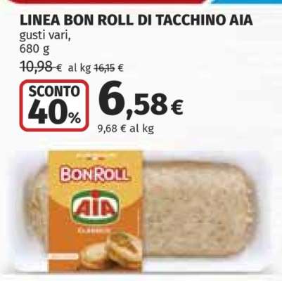 LINEA BON ROLL DI TACCHINO AIA