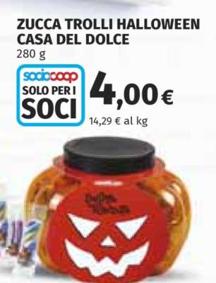 ZUCCA TROLLI HALLOWEEN CASA DEL DOLCE