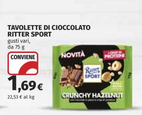 TAVOLETTE DI CIOCCOLATO RITTER SPORT