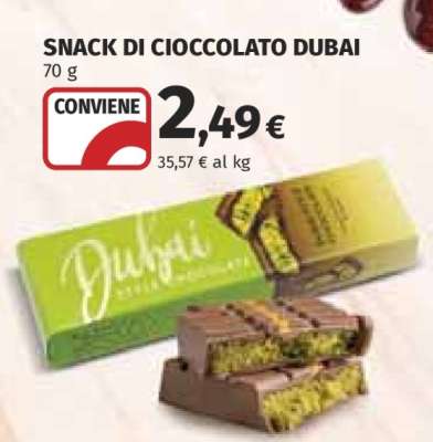SNACK DI CIOCCOLATO DUBAI