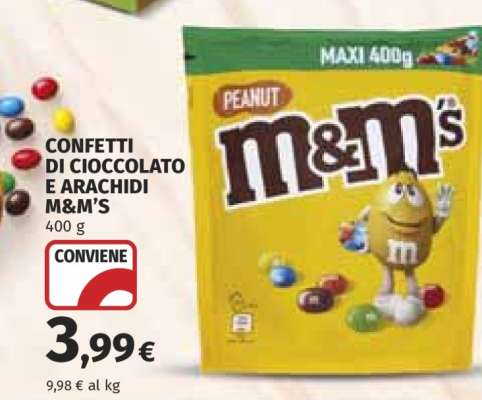 CONFETTI DI CIOCCOLATO E ARACHIDI M&M'S