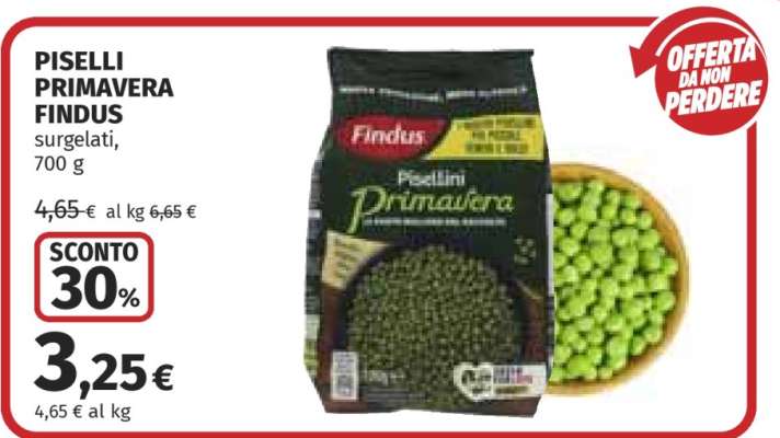 Piselli Primavera Findus