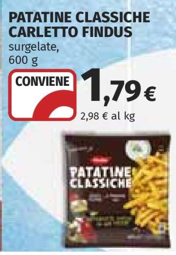 PATATINE CLASSICHE CARLETTO FINDUS