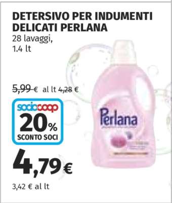 DETERSIVO PER INDUMENTI DELICATI PERLANA