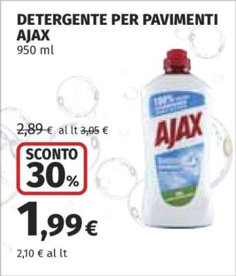 Detergente per pavimenti Ajax