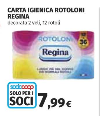 Carta Igienica Rotoloni Regina