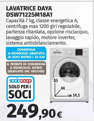 LAVATRICE DAYA DSW71225M18A1