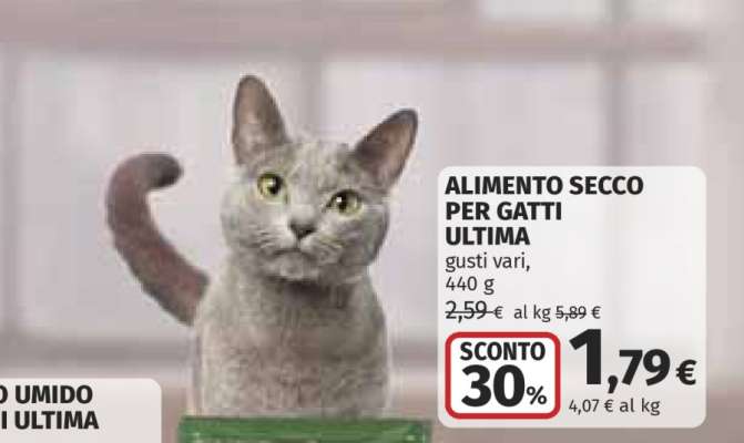 Alimento secco per gatti Ultima