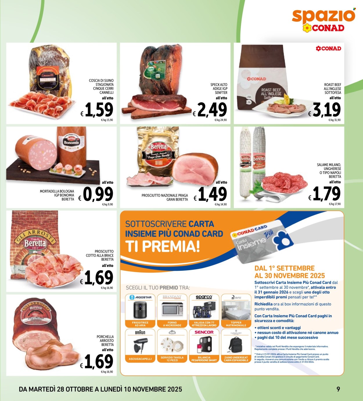 Volantino Spazio Conad - 28/10/2025 - 10/11/2025. Pagina 9