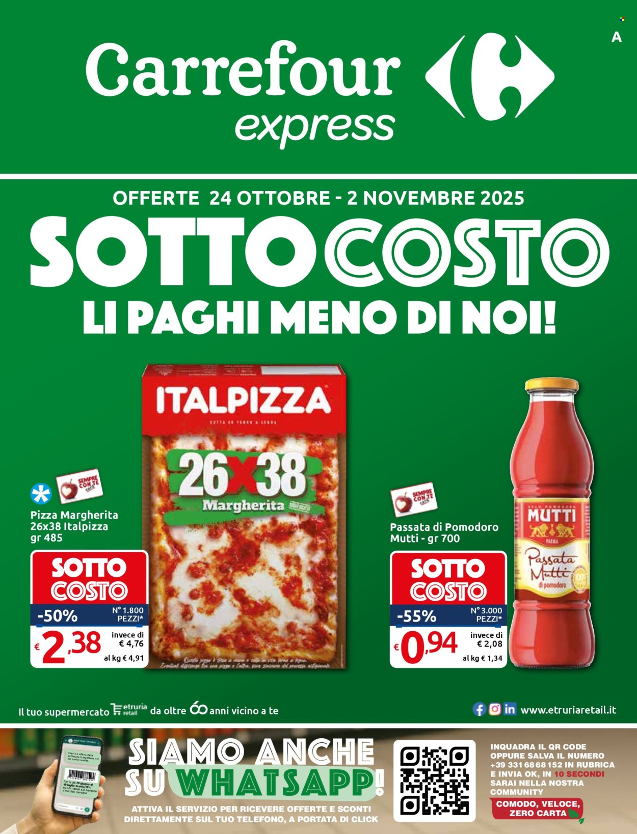Volantino Carrefour - 24/10/2025 - 2/11/2025. Pagina 1
