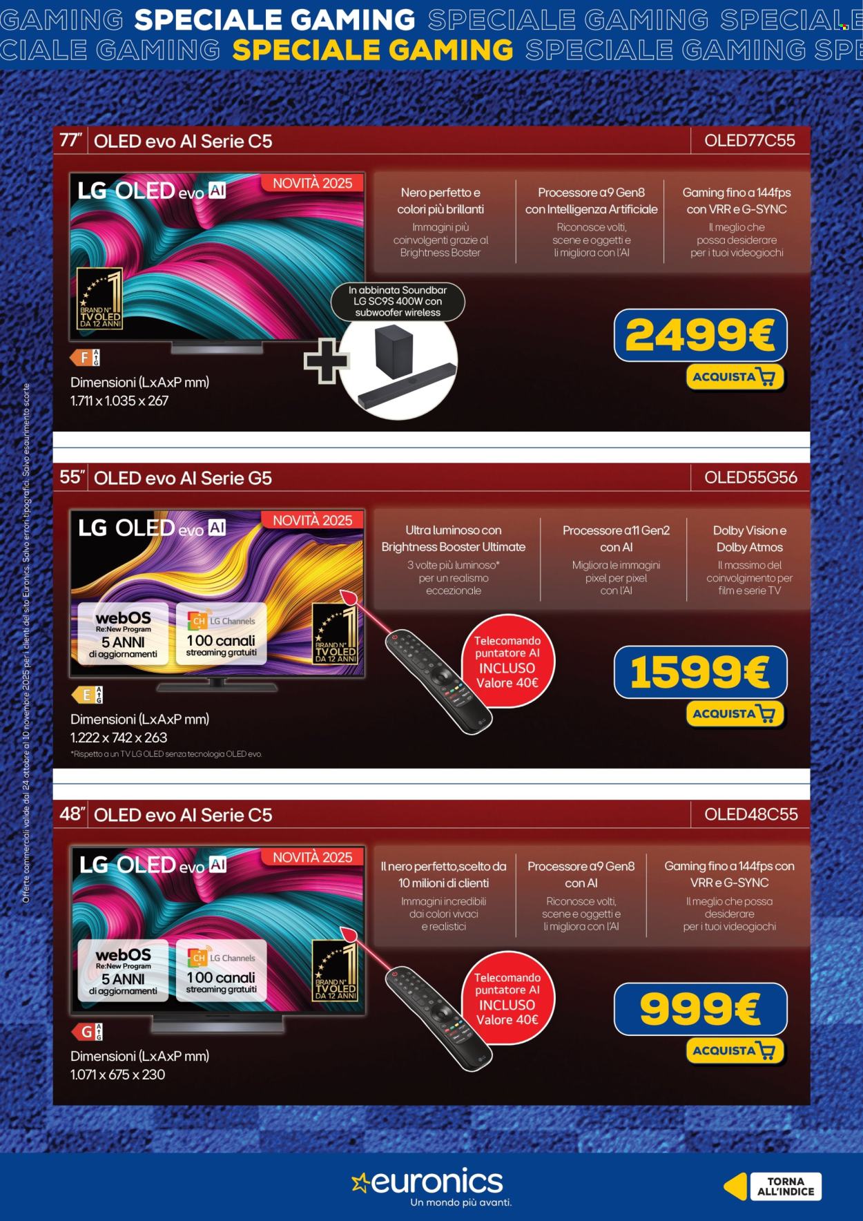 Volantino Euronics - 24/10/2025 - 10/11/2025. Pagina 12