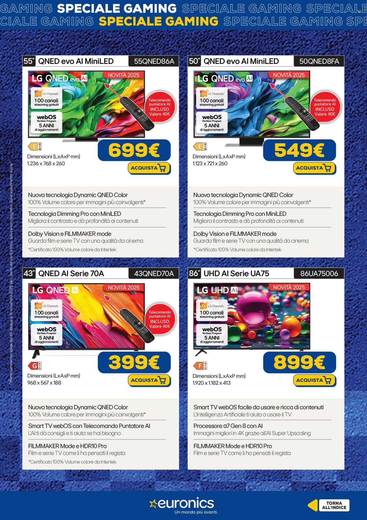 Volantino Euronics - 24/10/2025 - 10/11/2025. Pagina 13