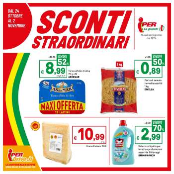Volantino Iper, La grande i - 24/10/2025 - 2/11/2025.