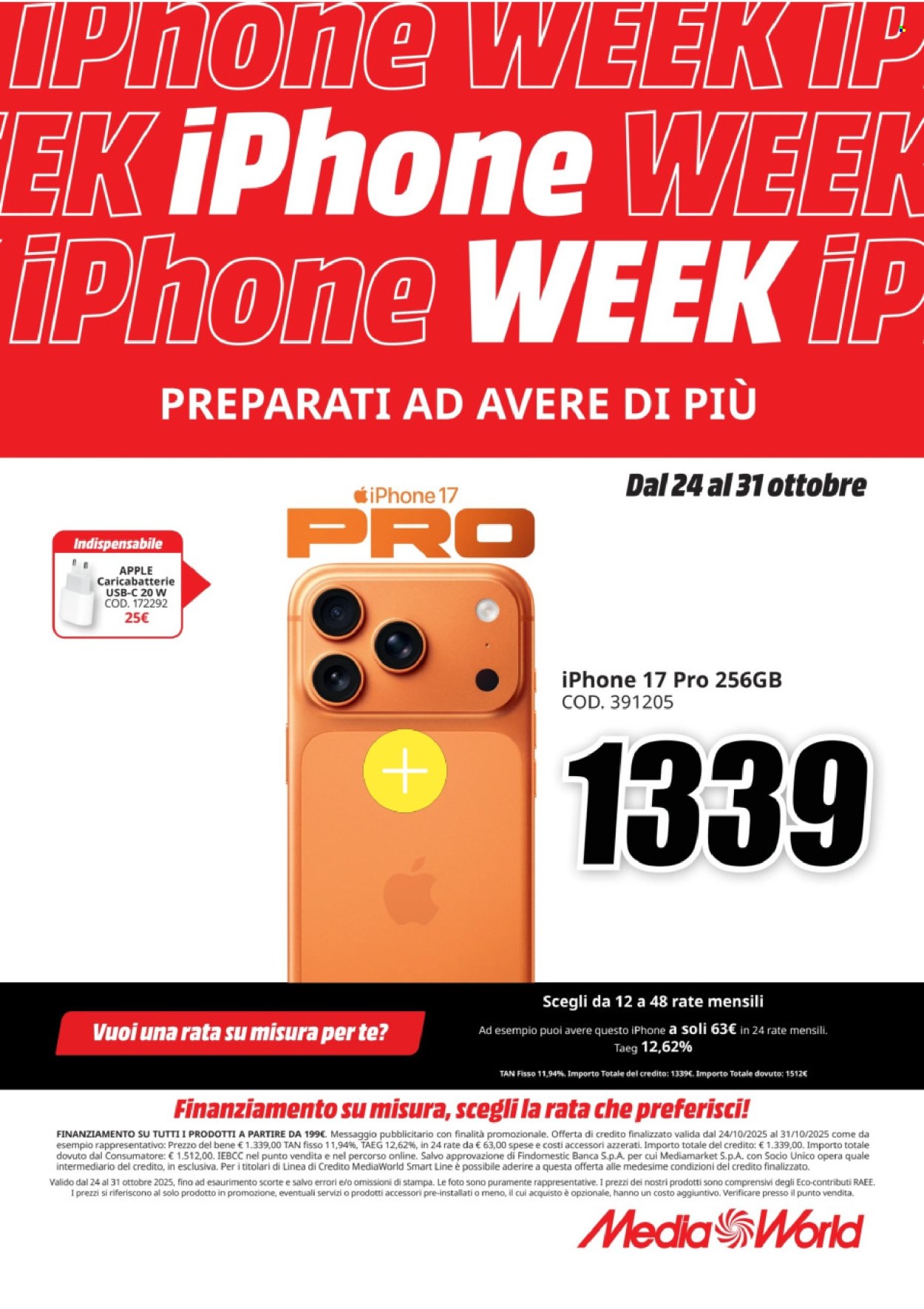 Volantino MediaWorld - 24/10/2025 - 31/10/2025. Pagina 2