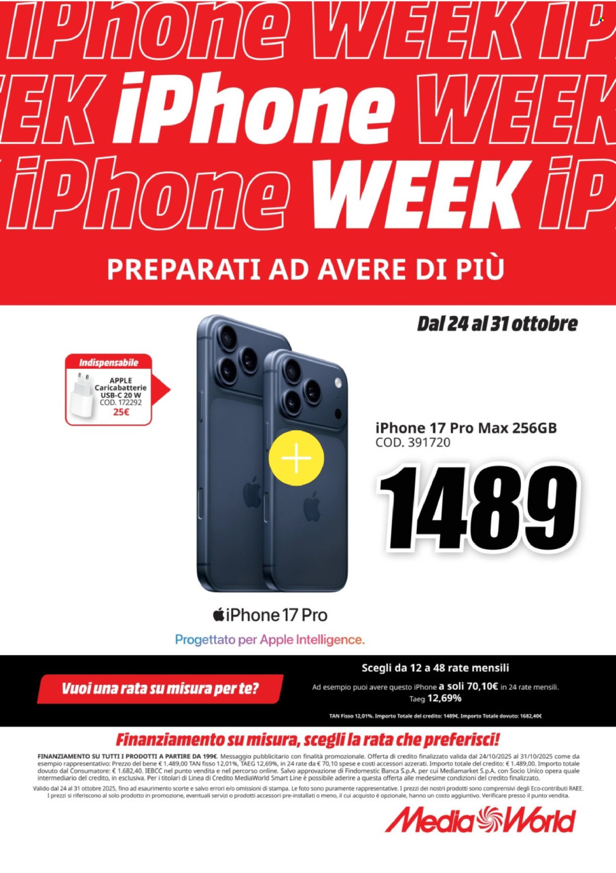 Volantino MediaWorld - 24/10/2025 - 31/10/2025. Pagina 3
