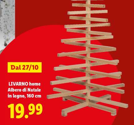 LIVARNO home Albero di Natale in legno, 160 cm