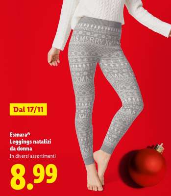 Esmara® Leggings natalizi da donna