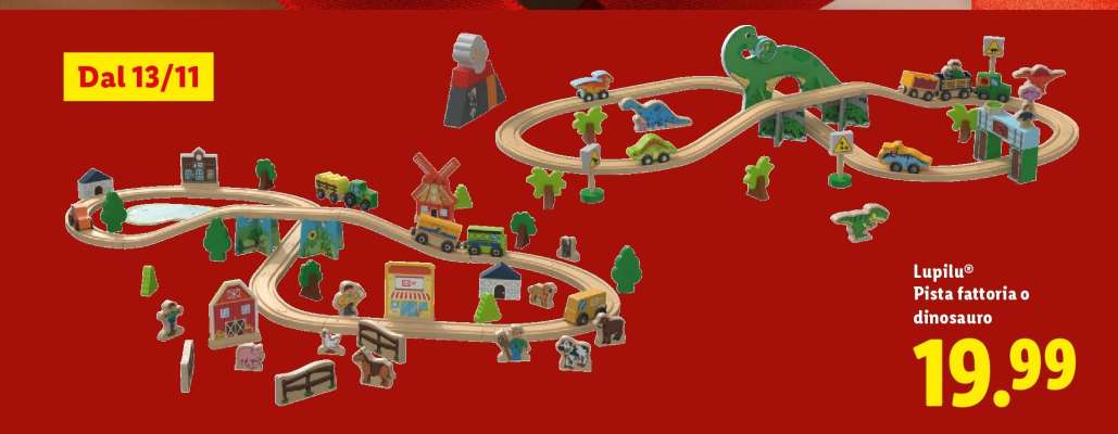 Lupilu® Pista fattoria e dinosauro