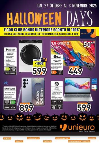 Volantino Unieuro - 27/10/2025 - 3/11/2025.