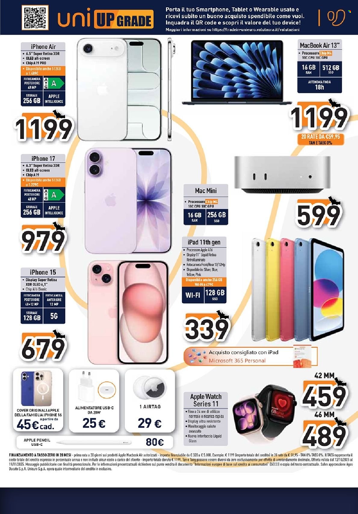 Volantino Unieuro - 27/10/2025 - 3/11/2025. Pagina 15