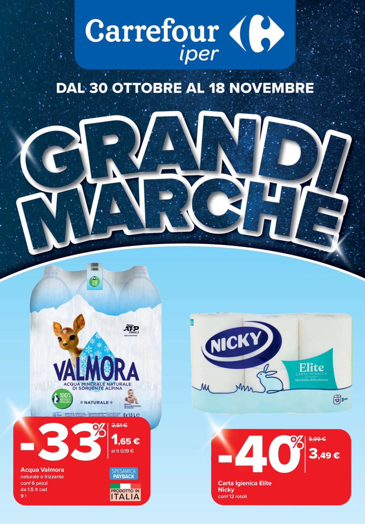 Volantino Carrefour - 30/10/2025 - 18/11/2025. Pagina 1
