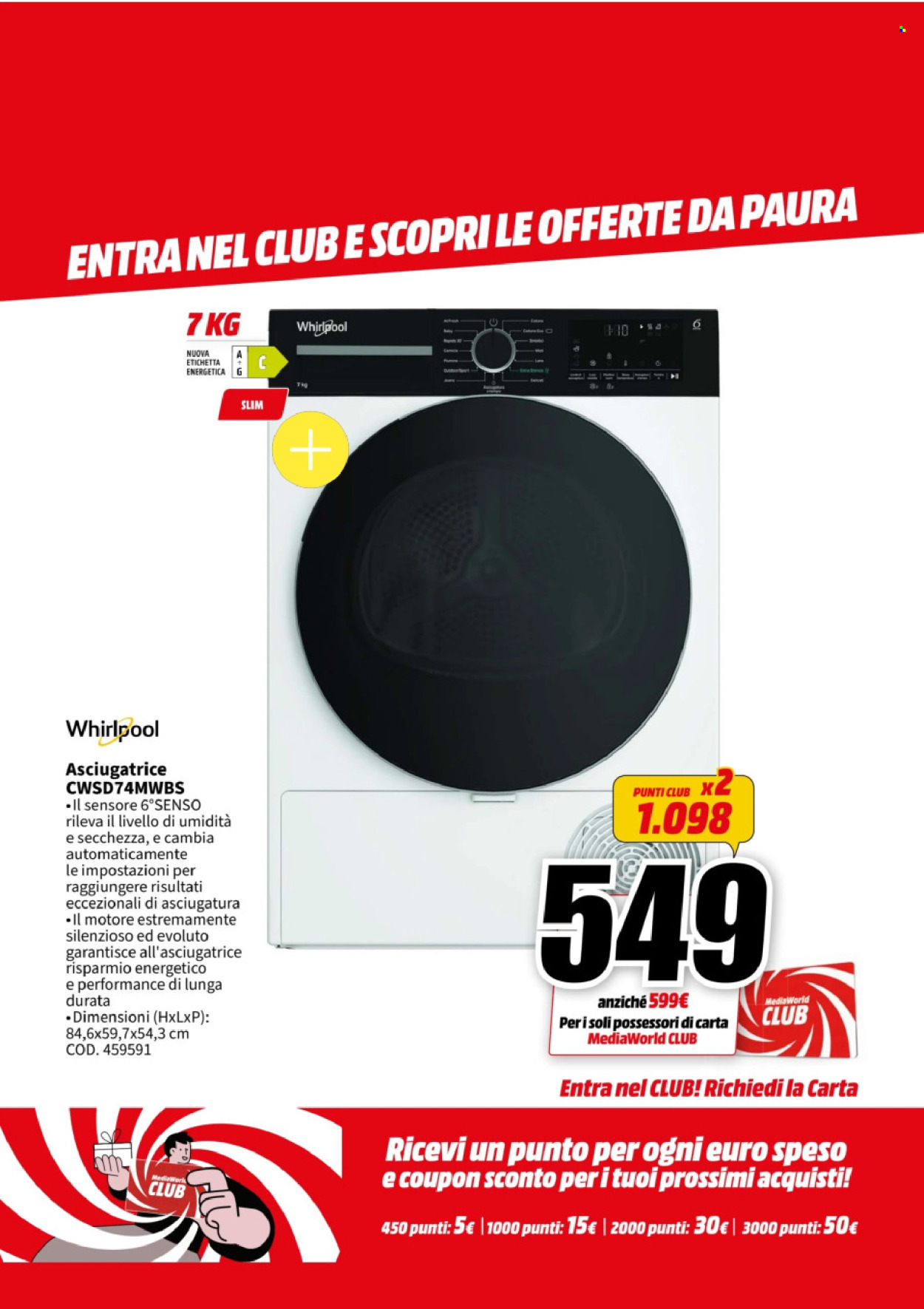 Volantino MediaWorld - 27/10/2025 - 31/10/2025. Pagina 50