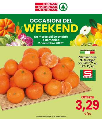 Volantino Eurospar - 30/10/2025 - 2/11/2025.