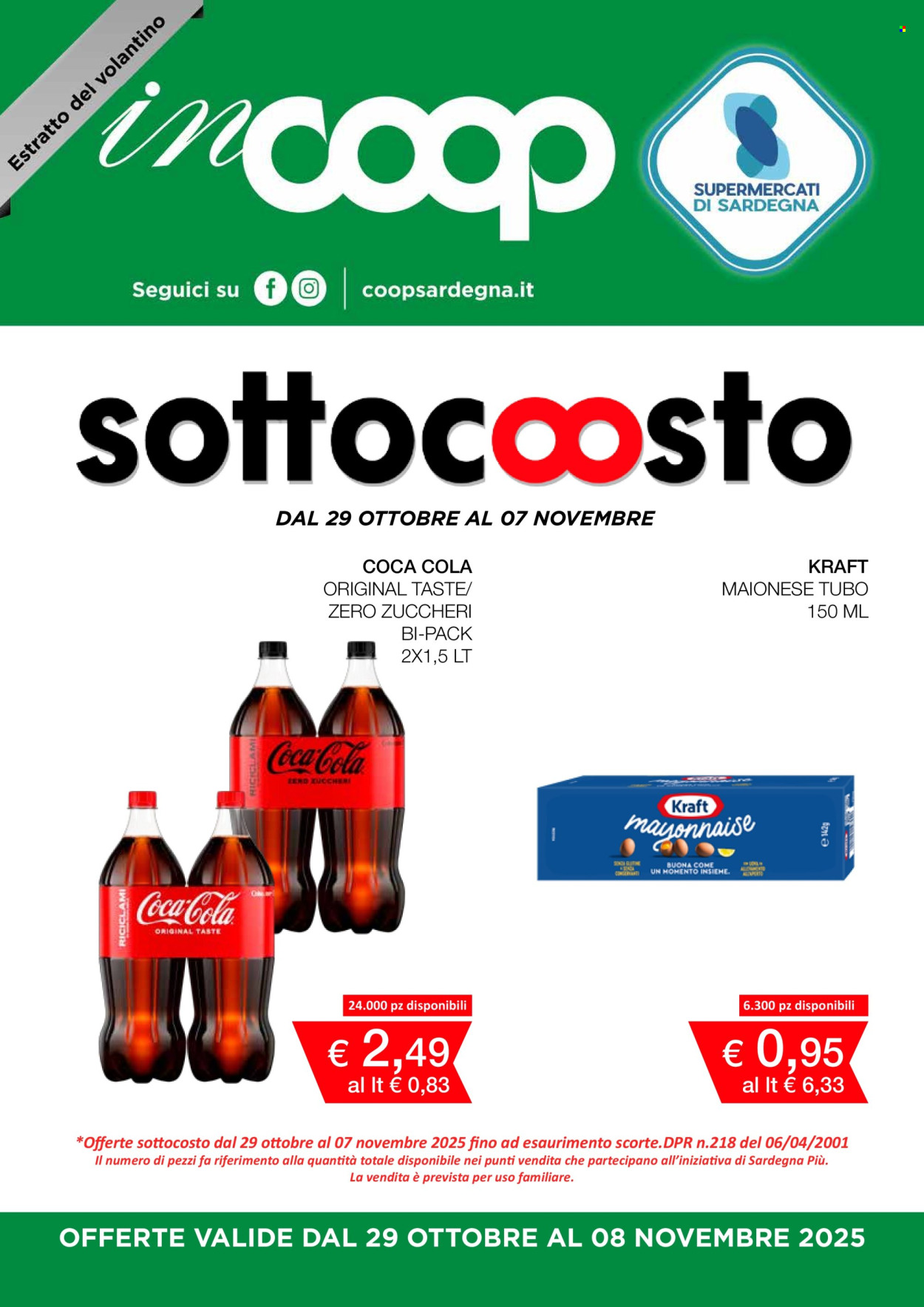 Volantino Coop - 29/10/2025 - 8/11/2025. Pagina 1