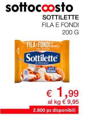 SOTTILETTE FILA E FONDI 200 G