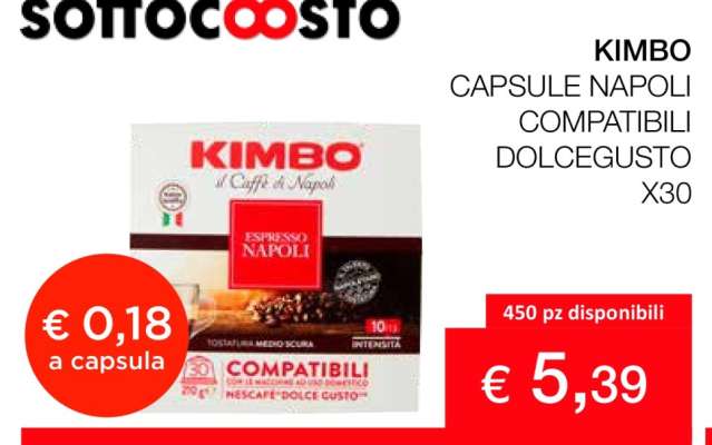 KIMBO CAPSULE NAPOLI COMPATIBILI DOLCEGUSTO X30