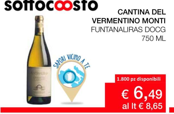CANTINA DEL VERMENTINO MONTI FUNTANALIRAS DOCG 750 ML