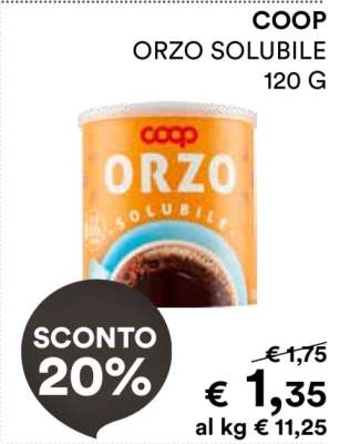 COOP ORZO SOLUBILE