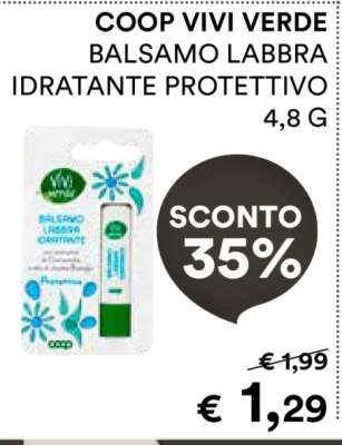 COOP VIVI VERDE BALSAMO LABBRA IDRATANTE PROTETTIVO