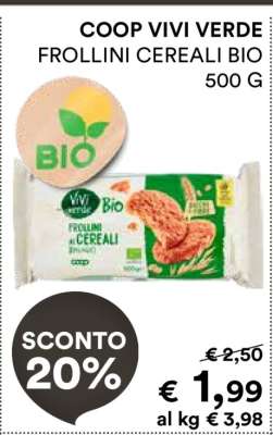 COOP VIVI VERDE FROLLINI CEREALI BIO