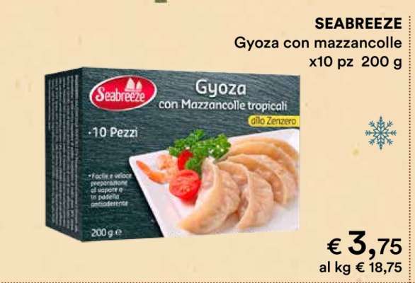 SEABREEZE Gyoza con mazzancolle