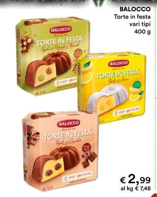 BALOCCO Torte in festa vari tipi