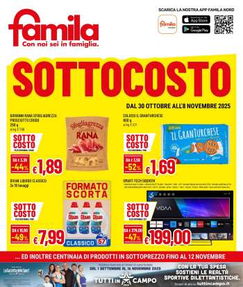 Volantino Famila - 30/10/2025 - 12/11/2025.