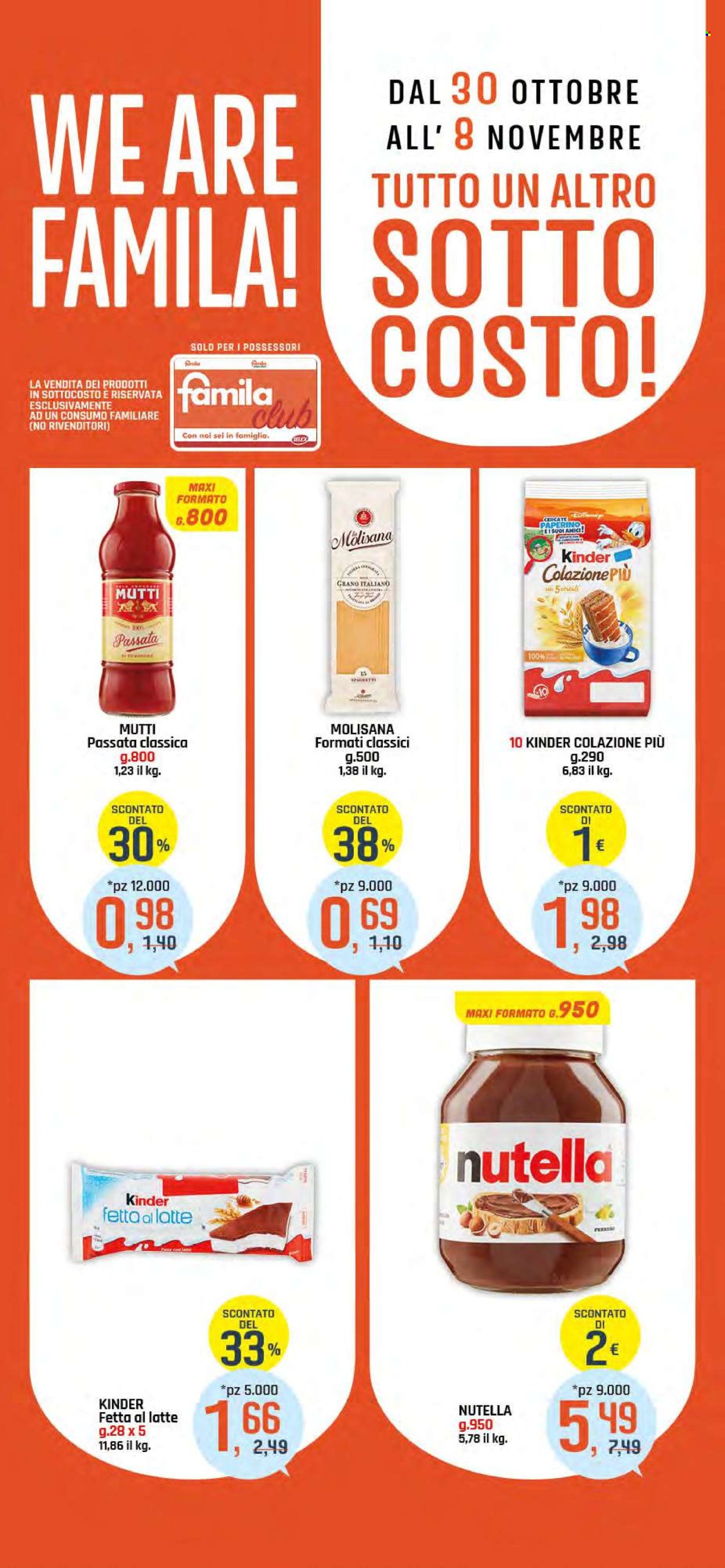 Volantino Famila - 30/10/2025 - 8/11/2025. Pagina 1