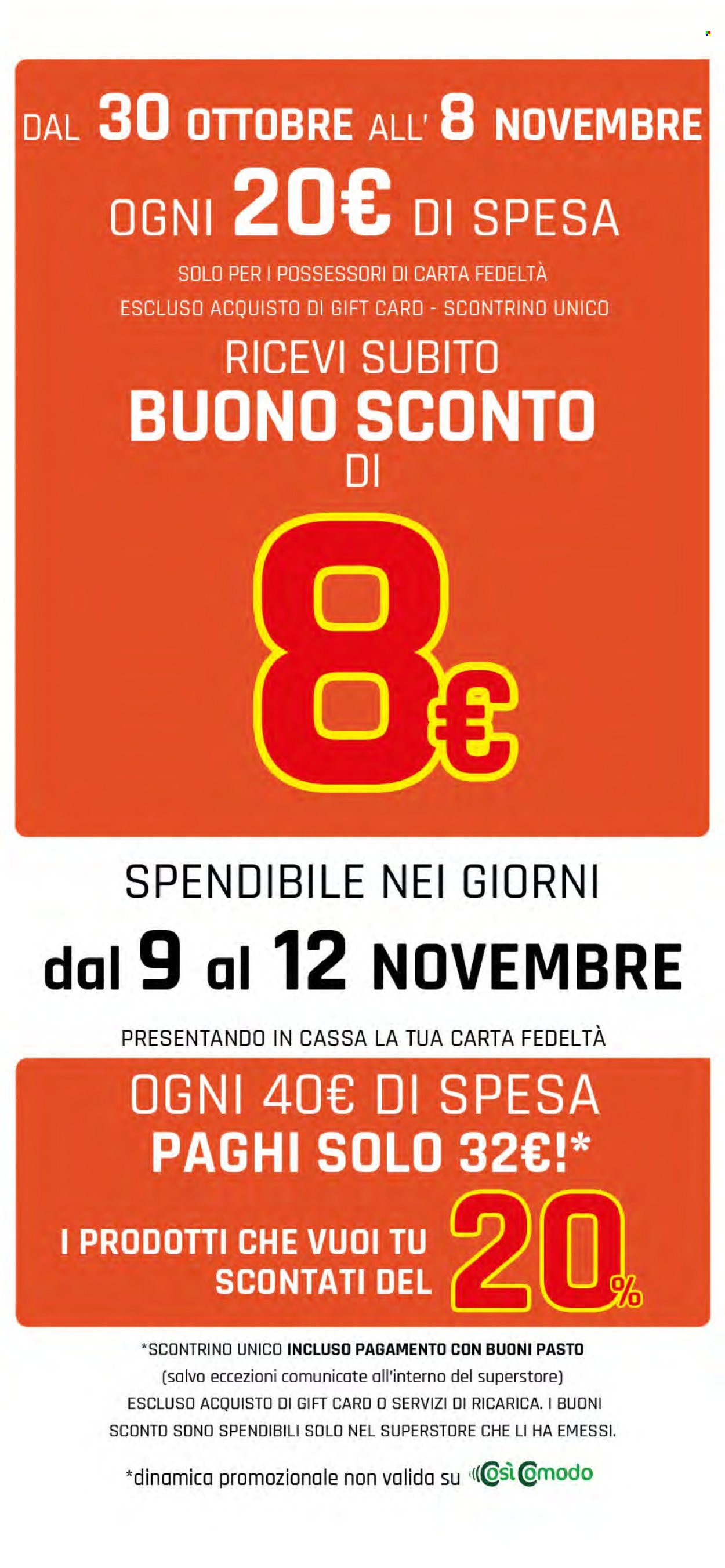 Volantino Famila - 30/10/2025 - 8/11/2025. Pagina 6