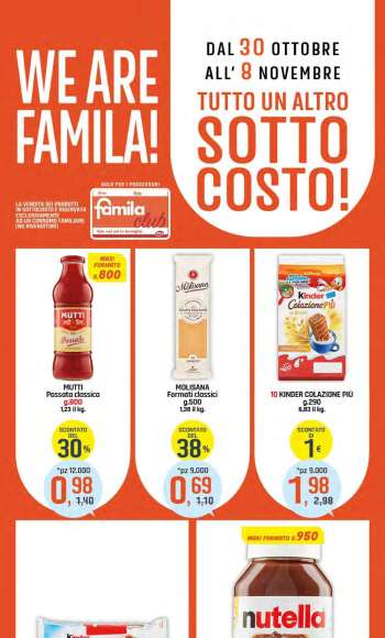 Volantino Famila - 30/10/2025 - 8/11/2025.