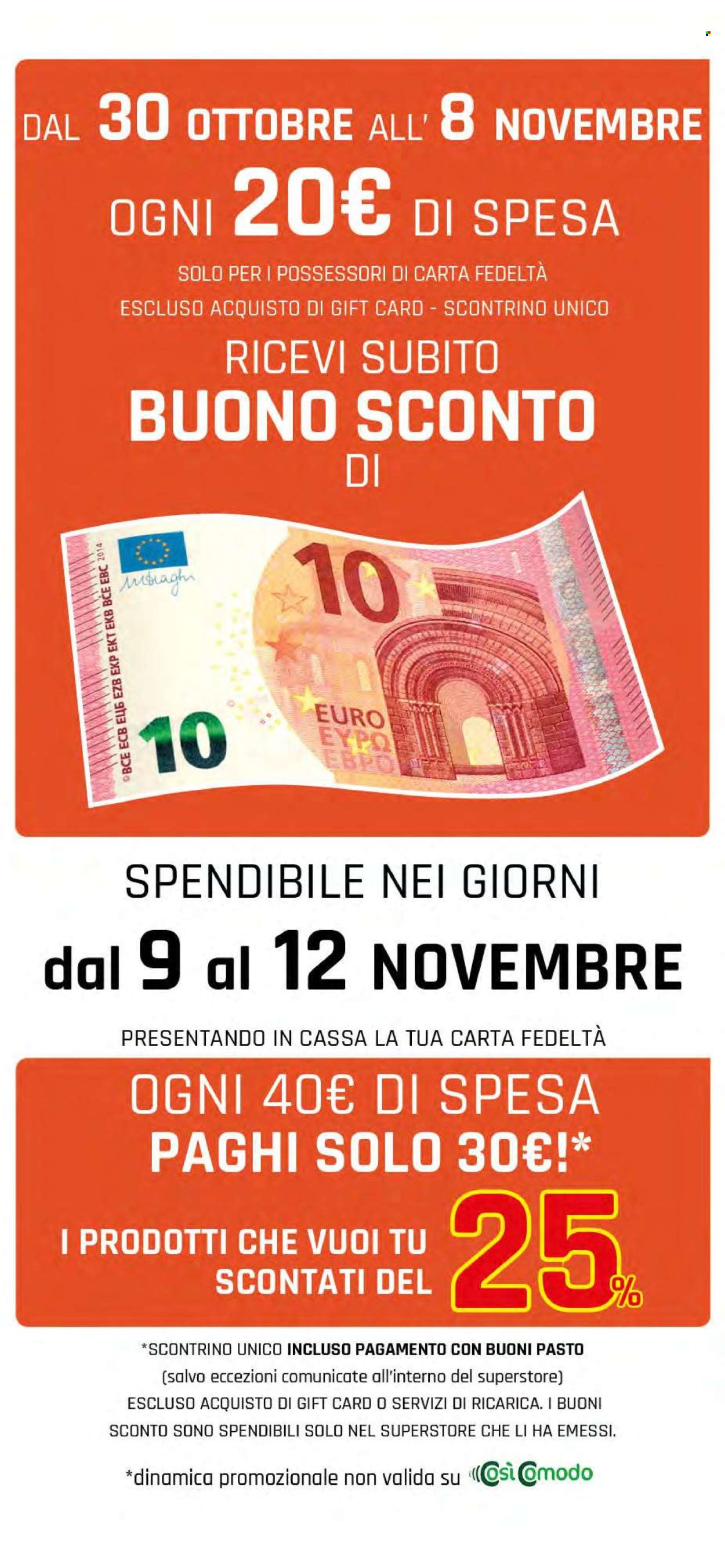 Volantino Famila - 30/10/2025 - 8/11/2025. Pagina 6