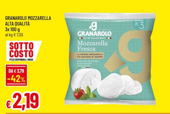 GRANAROLO mozzarella alta qualità