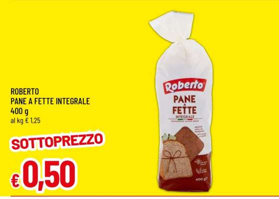 ROBERTO PANE A FETTE INTEGRALE