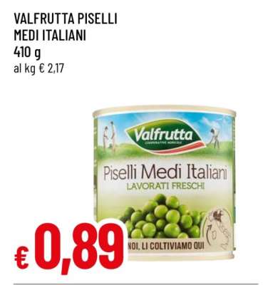 VALFRUTTA Piselli Medi Italiani
