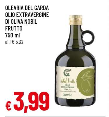 OLEARIA DEL GARDA OLIO EXTRAVERGINE DI OLIVA NOBIL FRUTTO