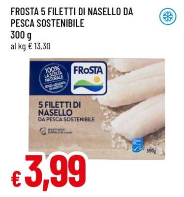 FROSTA 5 FILETTI DI NASELLO DA PESCA SOSTENIBILE