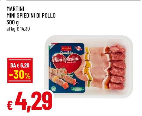 MARTINI MINI SPIEDINI DI POLLO