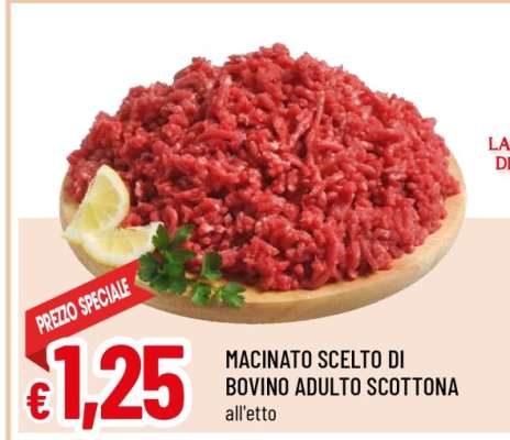 Macinato Scelto di Bovino Adulto Scottona