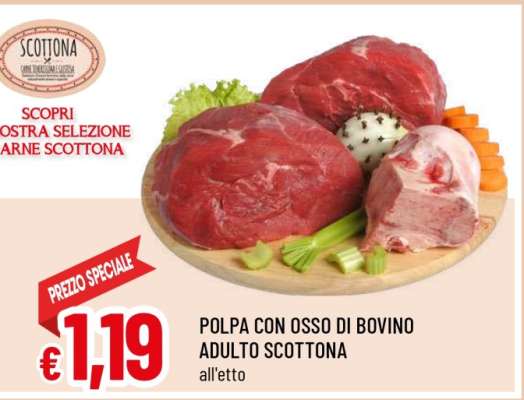 POLPA CON OSSO DI BOVINO ADULTO SCOTTONA