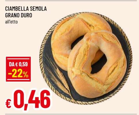 CIAMBELLA SEMOLA GRANO DURO